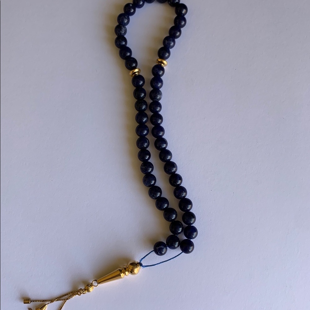 Lapis Lazuli Prayer Beads 14kt  - Tasbih